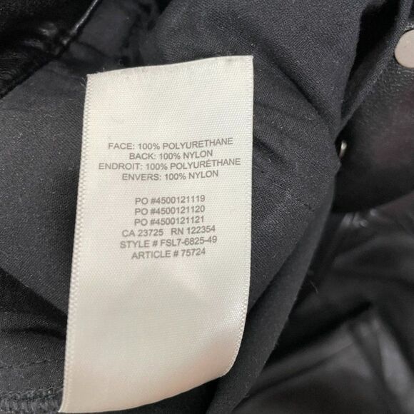 Aritzia Wilfred Free Modern Cargo Vegan Leather High Rise Button Fly Pant 0 - Picture 9 of 12